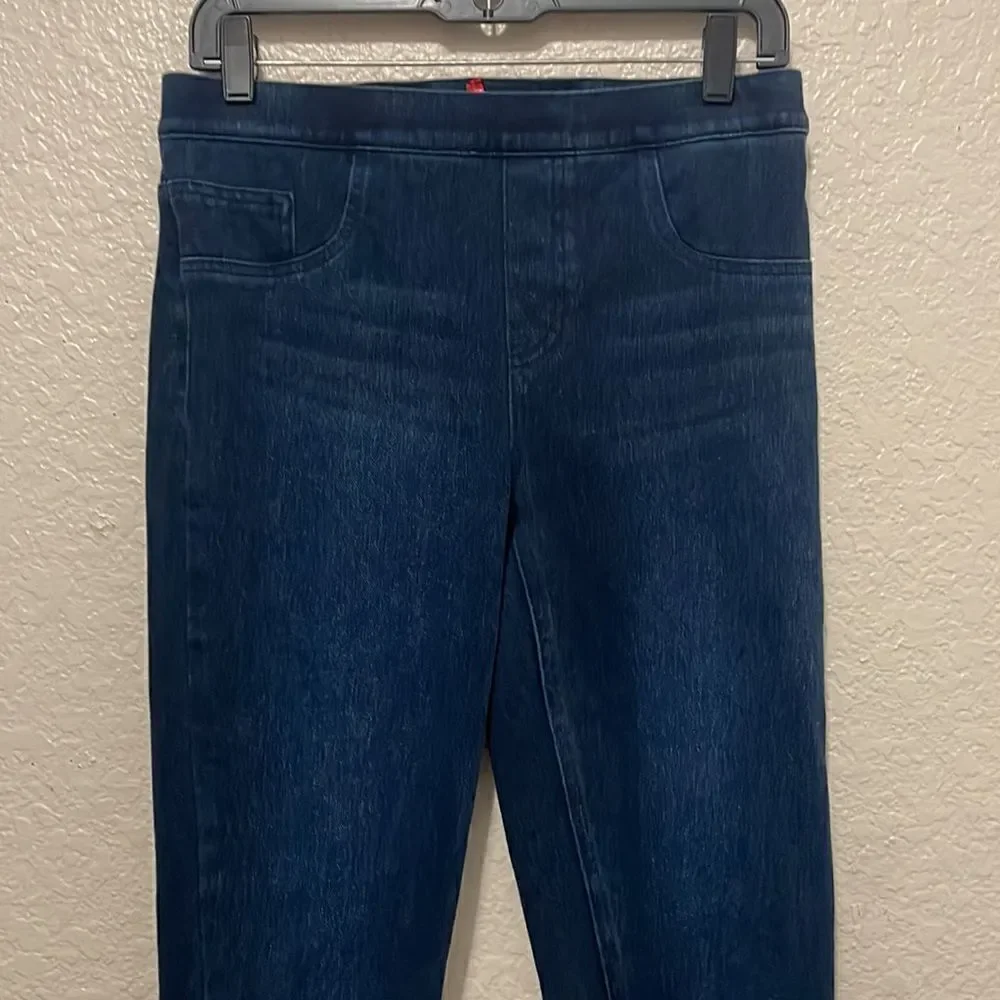 Spanx Jean-ish Ankle Leggings Twilight Blue Size Medium‎